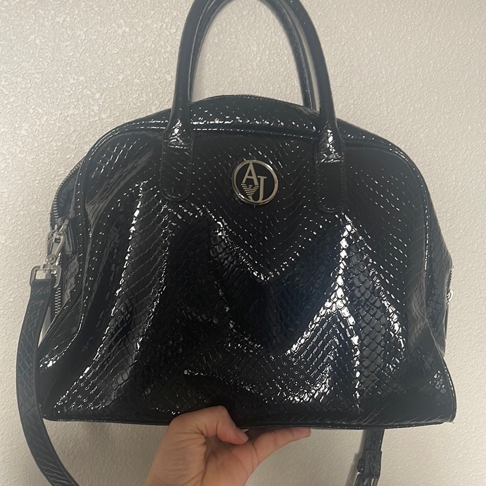 Armani black purse